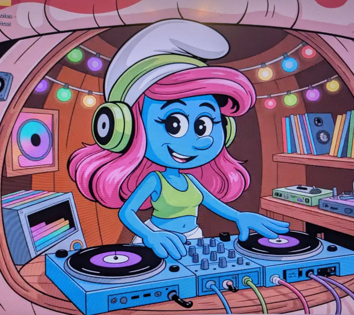 DJ Smurfette